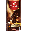 Bloc gourmand noir noisettes